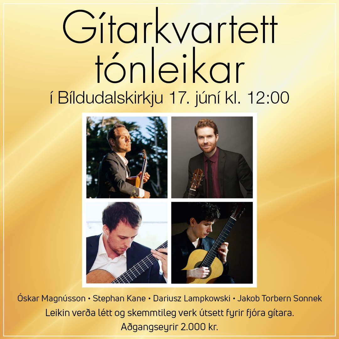 Tónleikar í Bíldudalskirkju 17. júní